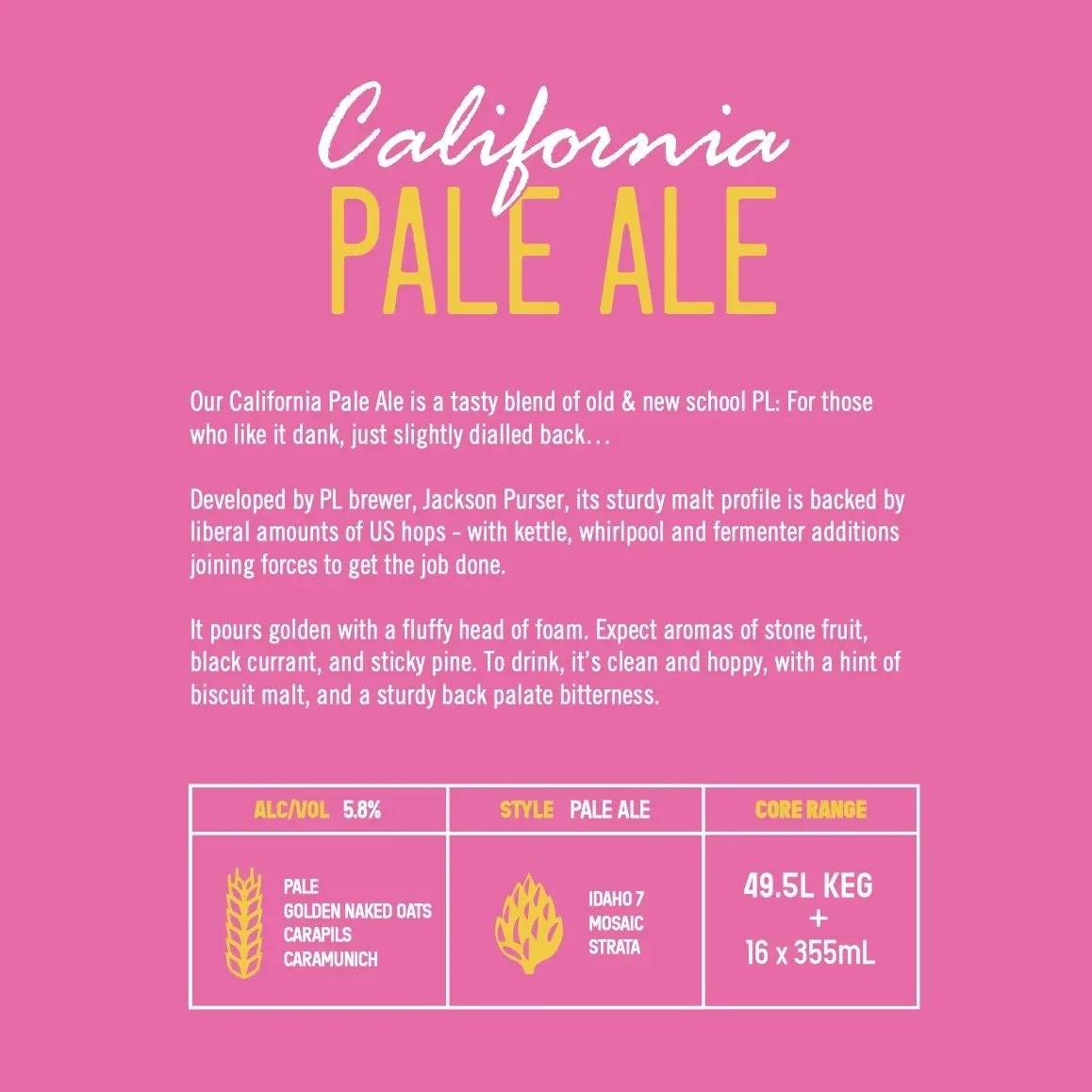 Pirate Life California Pale Ale 355mL Cans 16 Pack