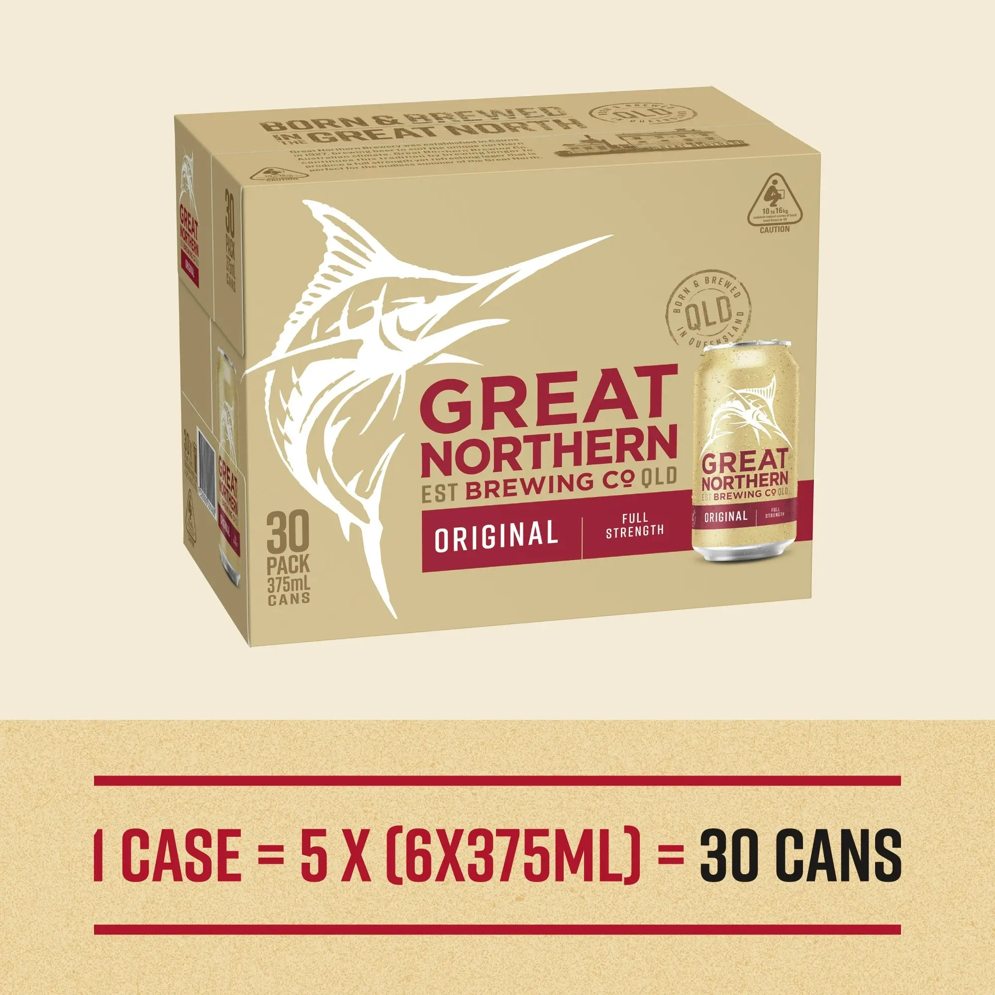 Great Northern Original Beer 30 x 375mL Cans