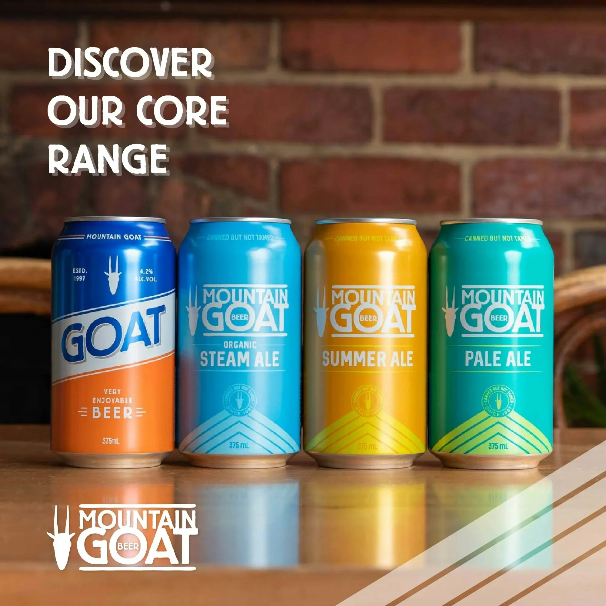 Mountain Goat 'Goat' Beer 24 x 375mL Cans