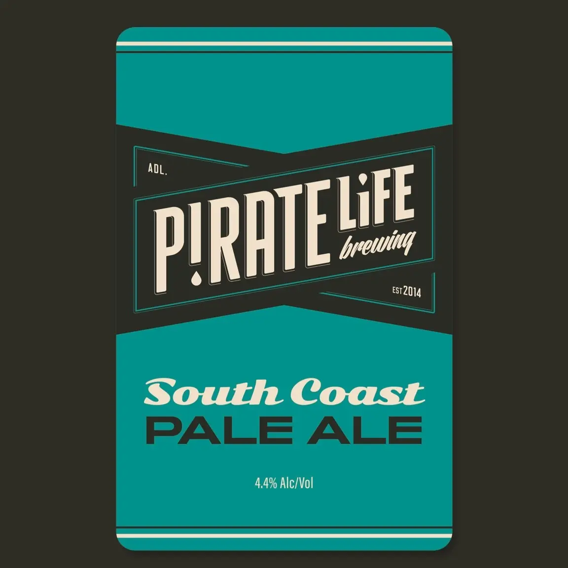 Pirate Life Brewing South Coast Pale Ale 16 Case x 355mL Cans