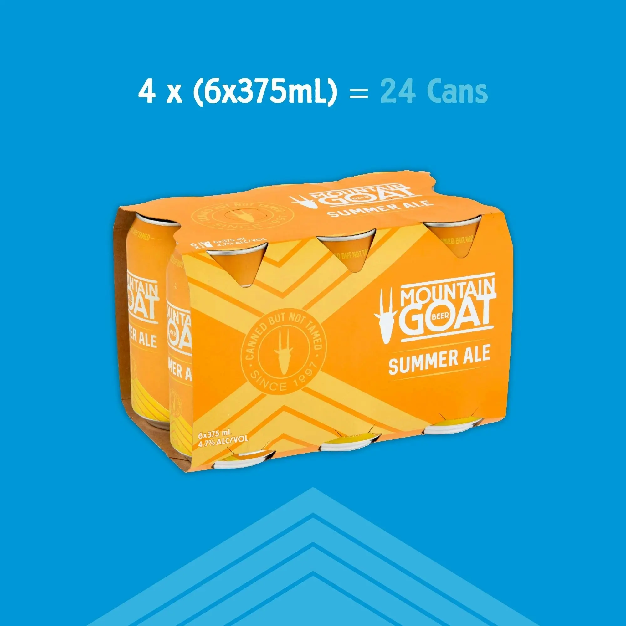 Mountain Goat Summer Ale Beer 24 x 375mL Cans