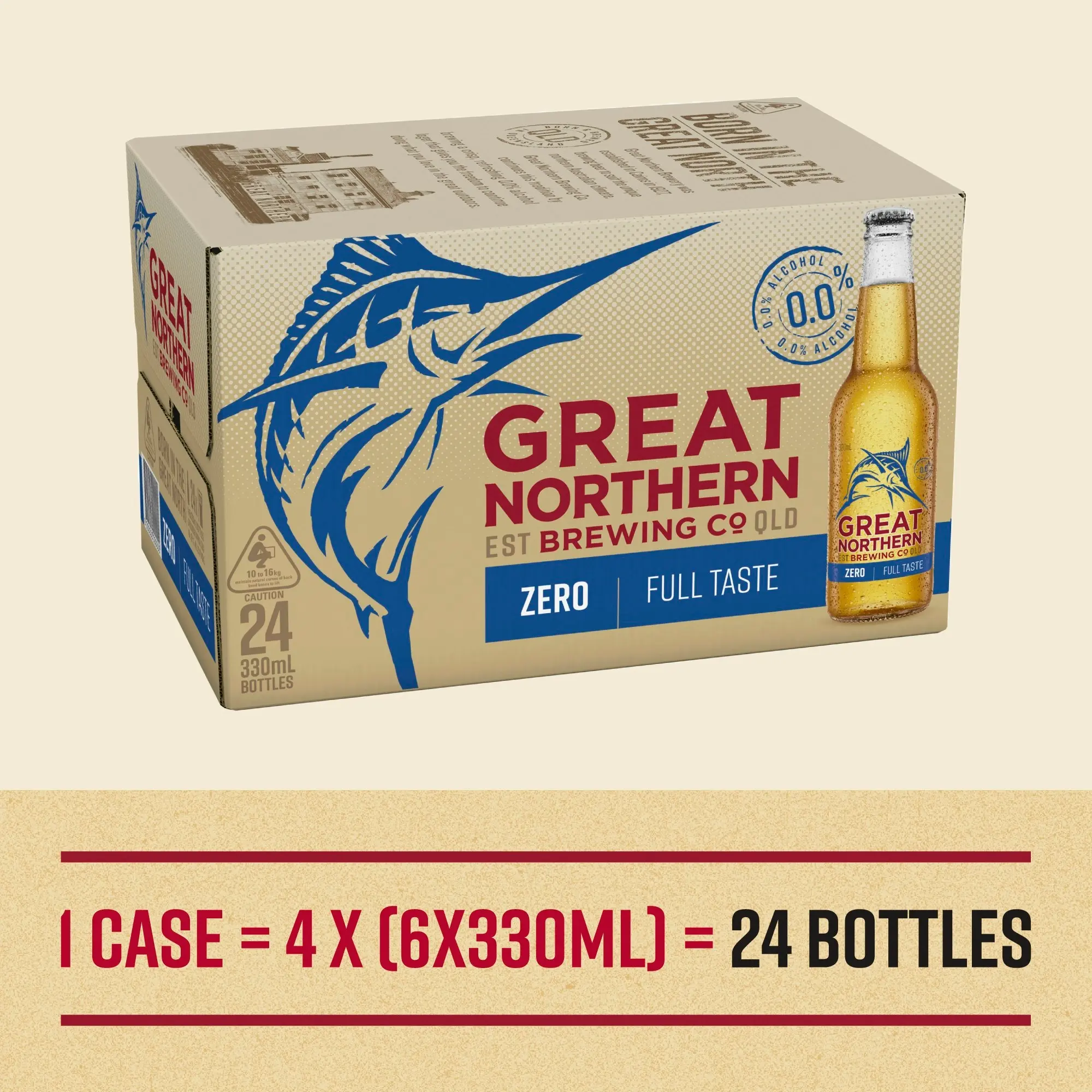 Great Northern Brewing Co. Zero 24 x 330mL Bottles