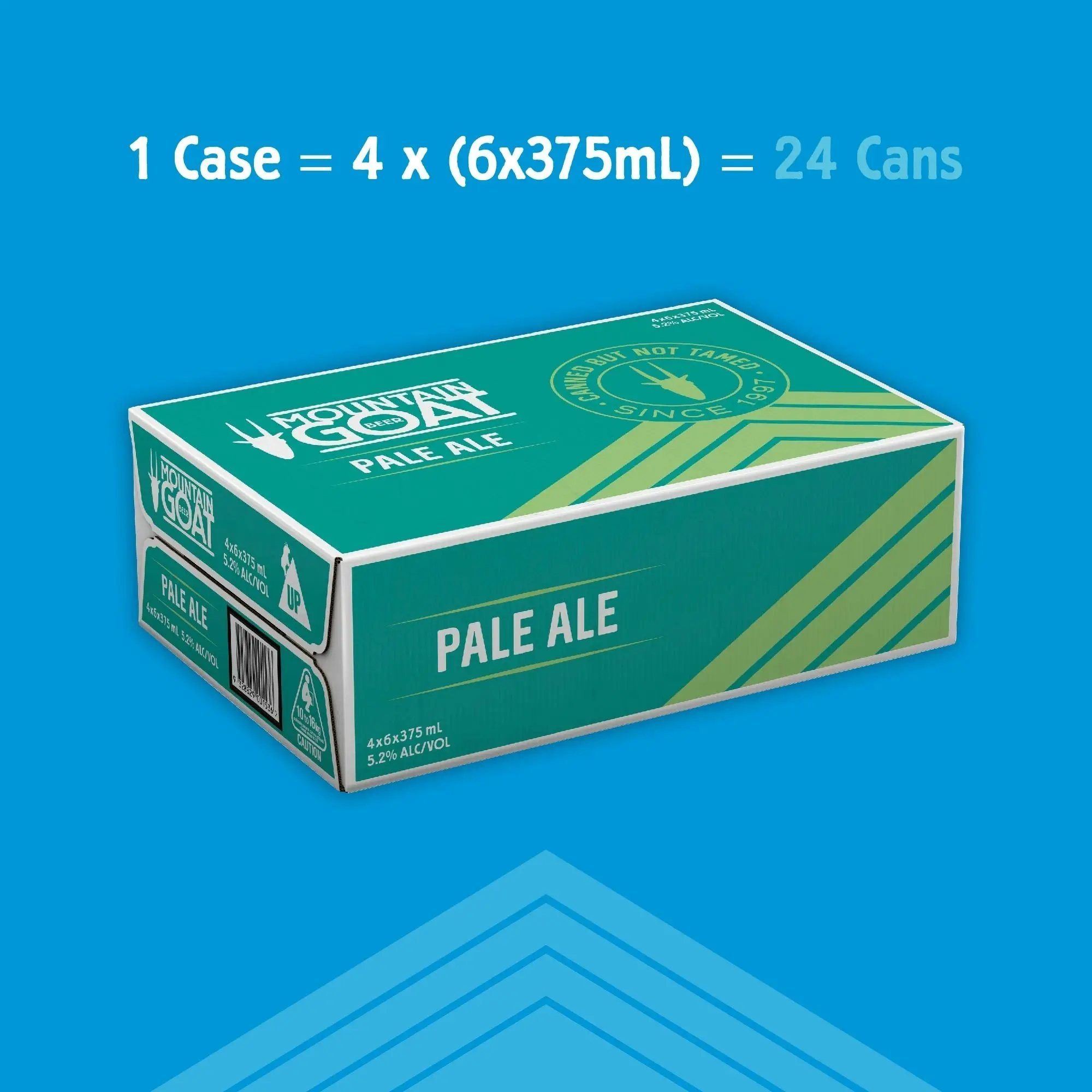 Mountain Goat Pale Ale Beer 24 x 375mL Cans