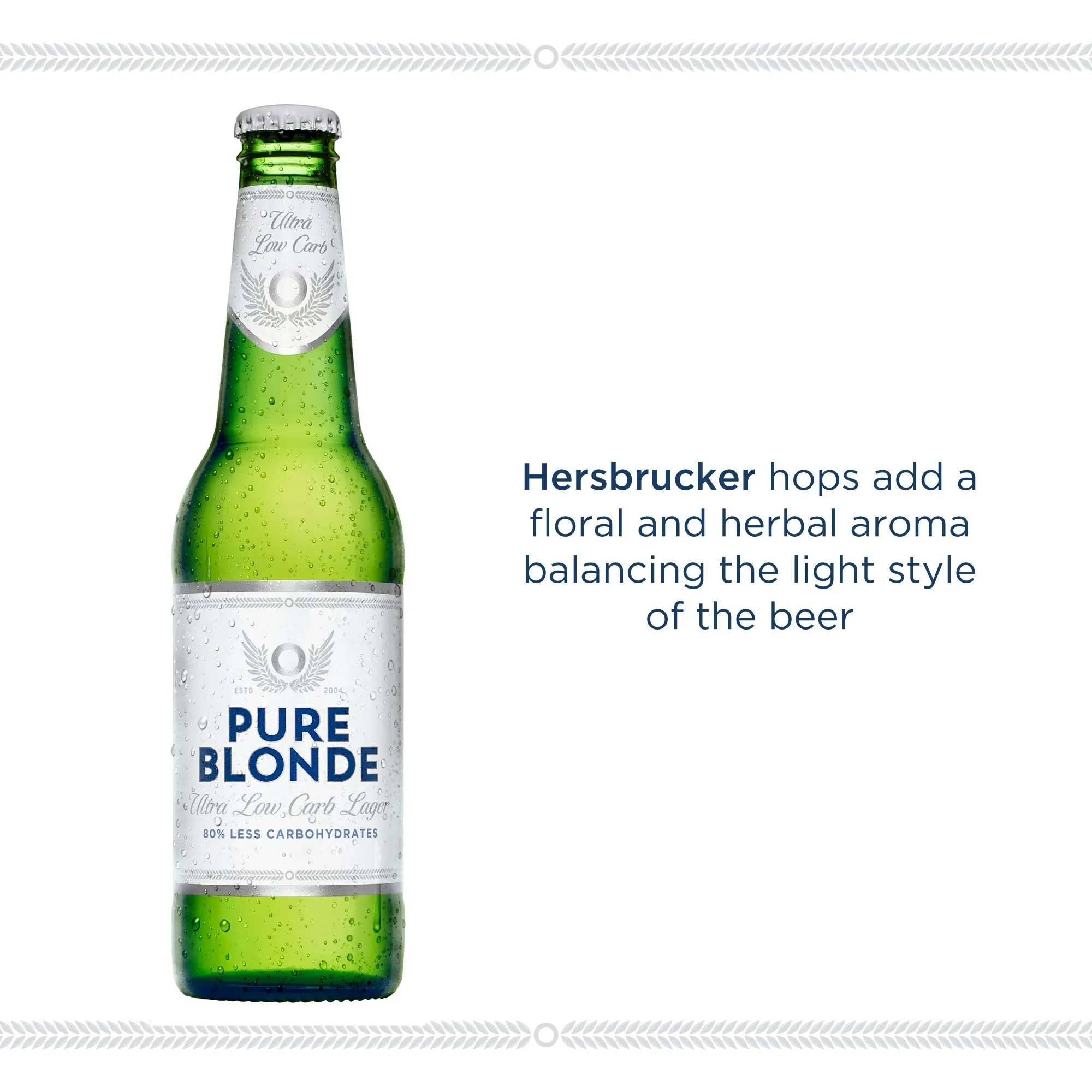 Pure Blonde Ultra Low Carb Lager Beer 24 x 355mL Bottles