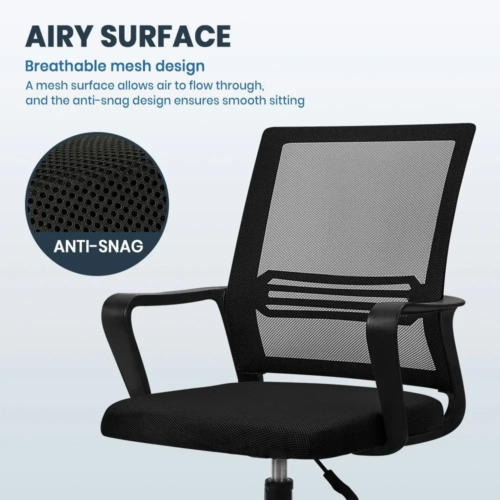 Furb Office Chair Computer Mesh Executive Chairs Study Work Lifting Seat Black