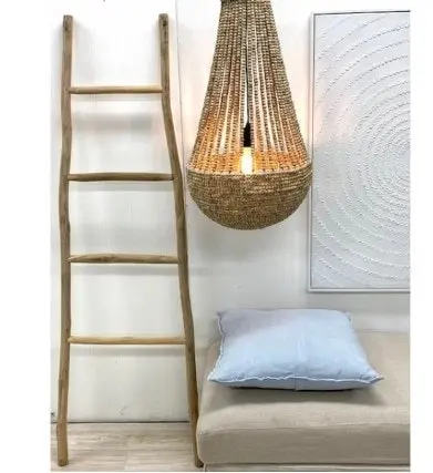 Club Santorini Attic Teak Ladder