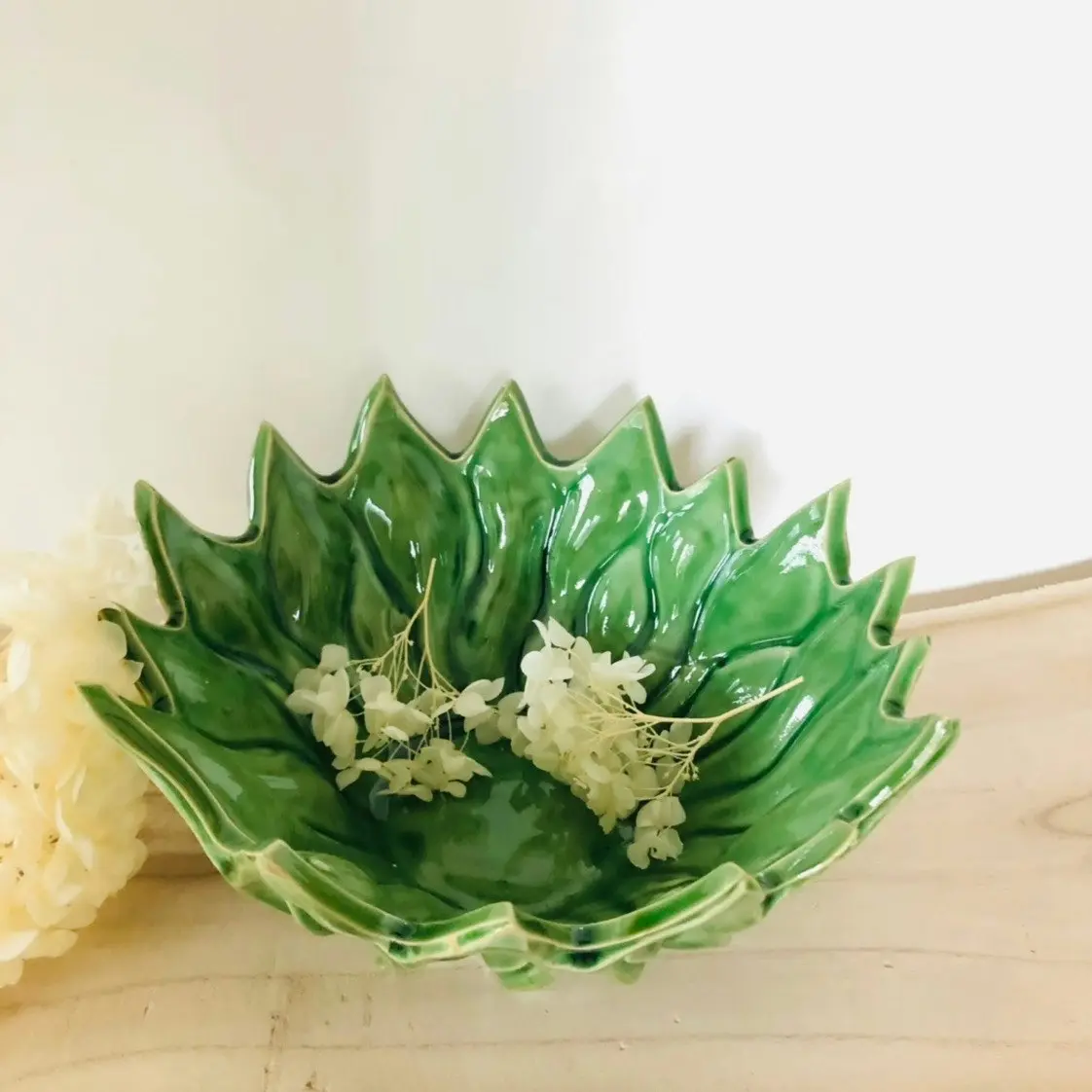 Zohi Interiors Leafy Bowl in Green