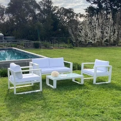 Club Santorini Coolum Outdoor Seat and Coffee Table Set