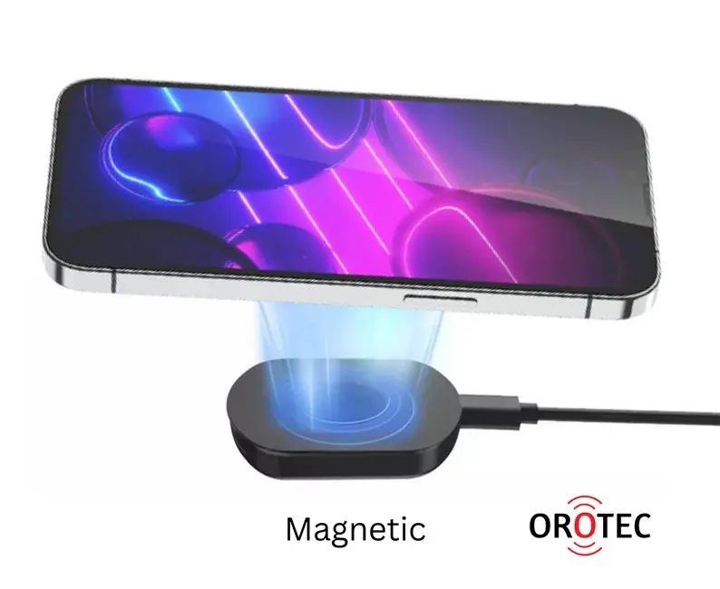 Orotec iGeni Portable 3in1 15W Fast Charge Magnetic Wireless Charger Black