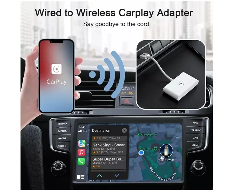 Orotec Wireless CarPlay Adapter for iPhone & Apple CarPlay Dongle