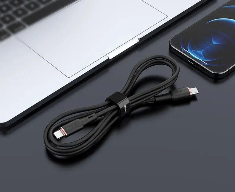 ACEFAST MFi Black Charging Data Cable C2-01 USB-C to Lightning