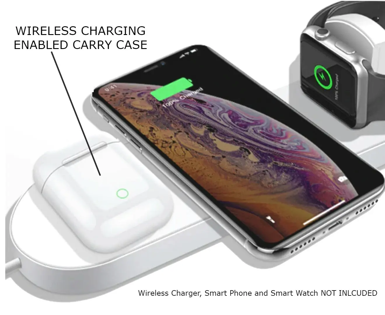 Orotec Bluetooth Mini Earphones with Wireless Charging Case