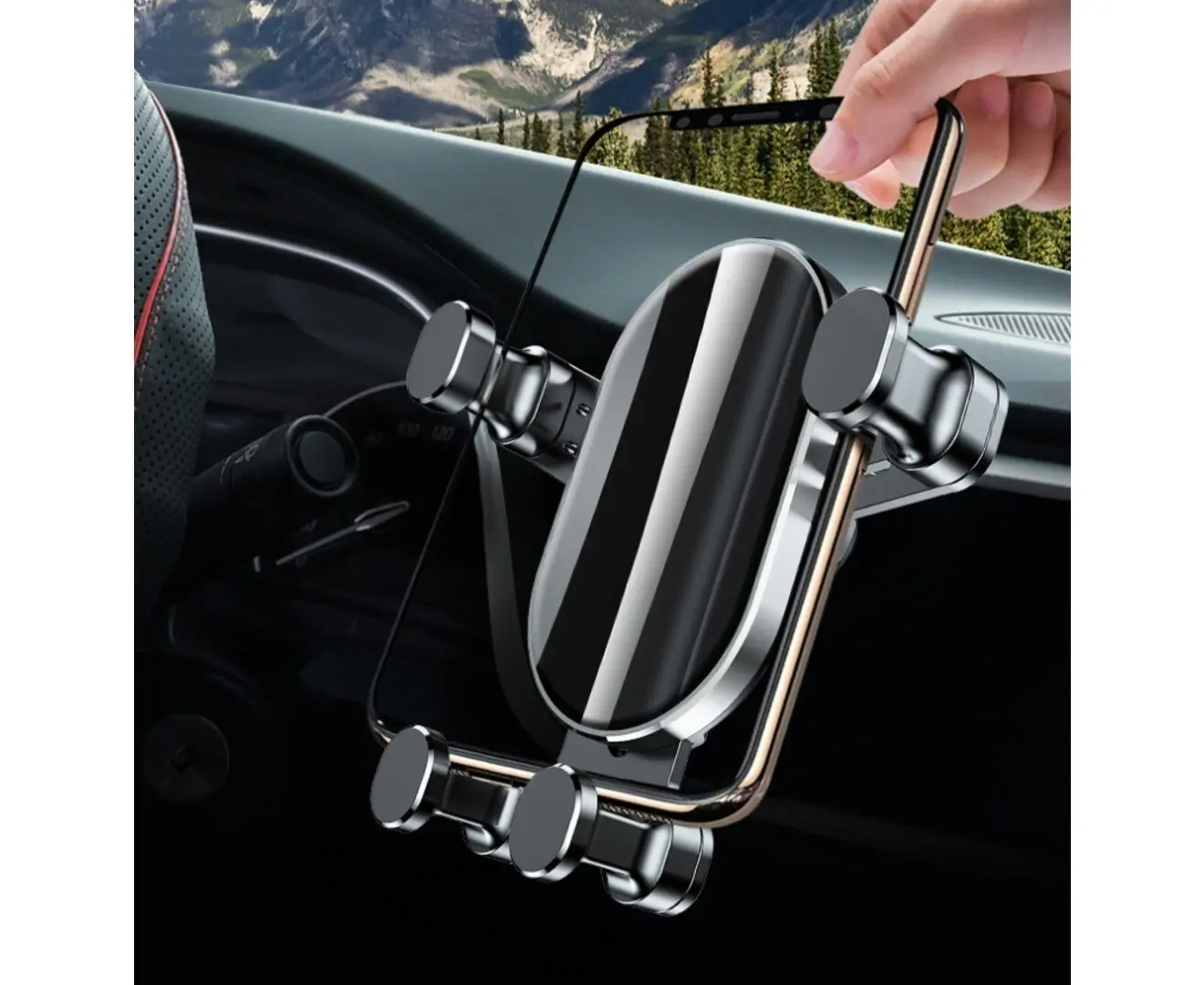 USP Universal Gravity Car Mount Phone Holder