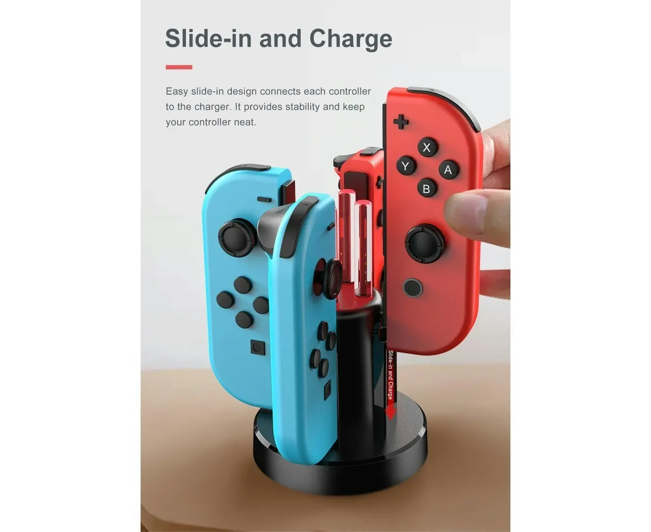 Joy-Con 4-in-1 Charging & Docking Station for Nintendo Switch, Black