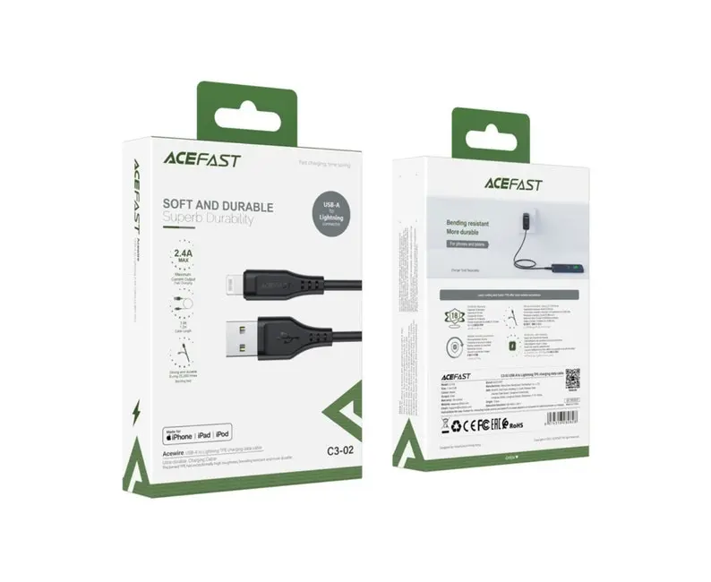 ACEFAST MFi Charging Data Cable C3-02 USB-A to Lightning