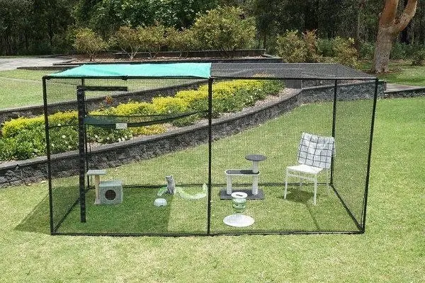 Classic Double Outdoor / Indoor Portable Cat Net Enclosure