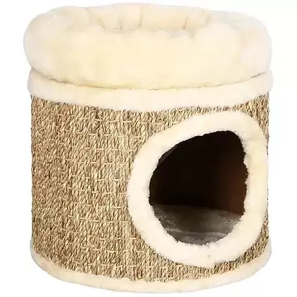 Shumee Cat House with Luxury Cushion - Sea Grass