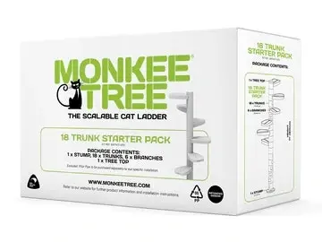 Monkee Tree - The Scalable Cat Climbing Ladder - 12 Trunk Starter Pack