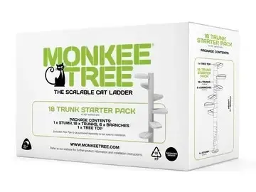 Monkee Tree - The Scalable Cat Climbing Ladder - 12 Trunk Starter Pack