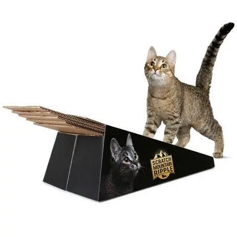 Paw Scratch Mountain Ripple Board Cardboard Cat Scratcher