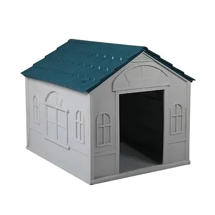 Dog Kennel Outdoor Indoor Pet Plastic Garden Large House Weatherproof Outside L