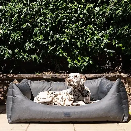 High Side Hideout Ortho Dog Bed Ripstop - Jungle Grey