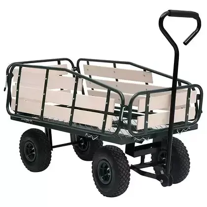 Garden Hand Trolley Metal and Wood 250 kg