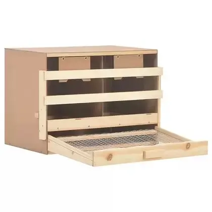 Wooden Timber Chicken Poultry Nesting Box - 2 Compartments