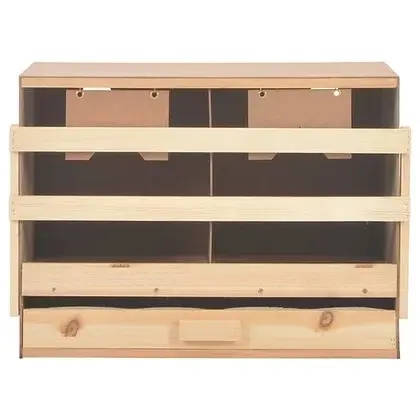 Wooden Timber Chicken Poultry Nesting Box - 2 Compartments