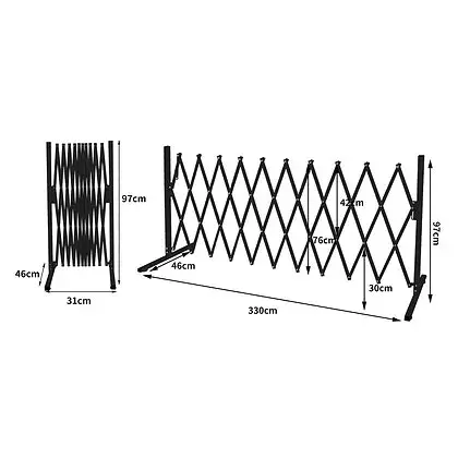 Expandable Foldable Outdoor Pet Fence Gate