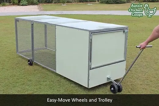 Portable Chicken Tractor Coop with Wheels