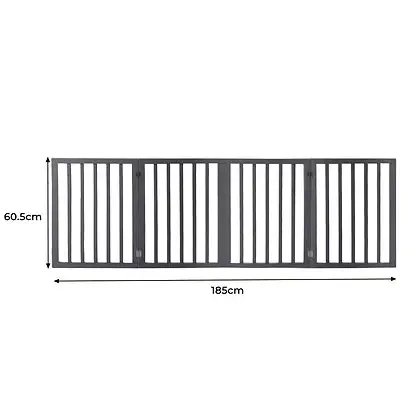 Retractable Foldable Indoors Pet Fence Gate