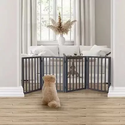 Retractable Foldable Indoors Pet Fence Gate