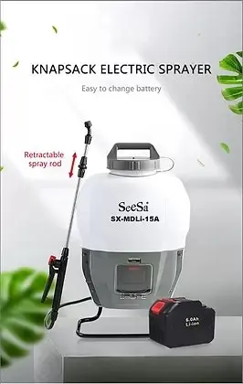 15L Electric Weed Sprayer Backpack Farm Garden Pump Watering Spray