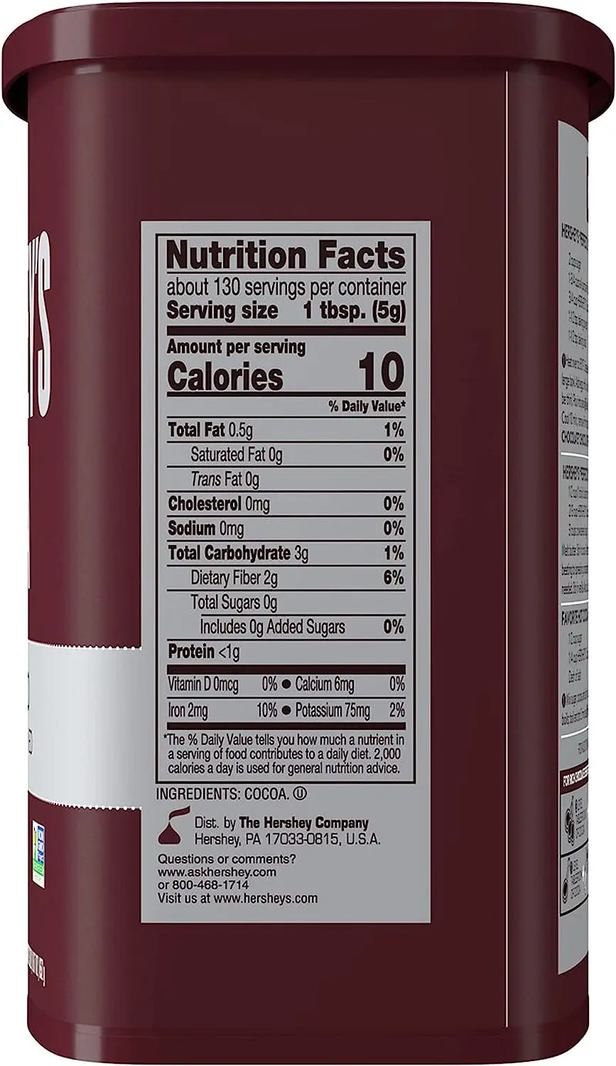 Hershey's Natural Unsweetened Cocoa 650g