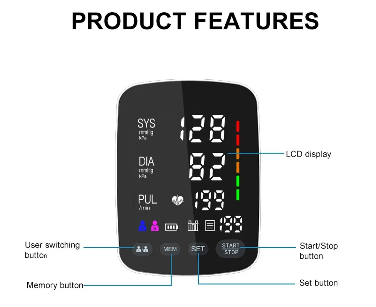 OROMED Digital Blood Pressure Monitor with Storable Readings History