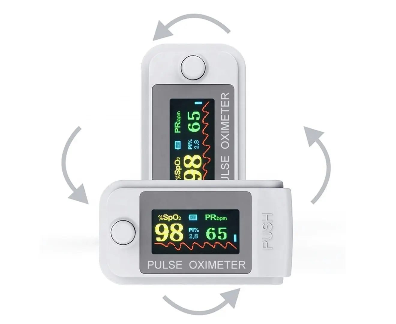 Orotec Smart Bluetooth Enabled Fingertip Pulse Oximeter SpO2 Blood Oxygen Saturation Monitor  BLACK or WHITE