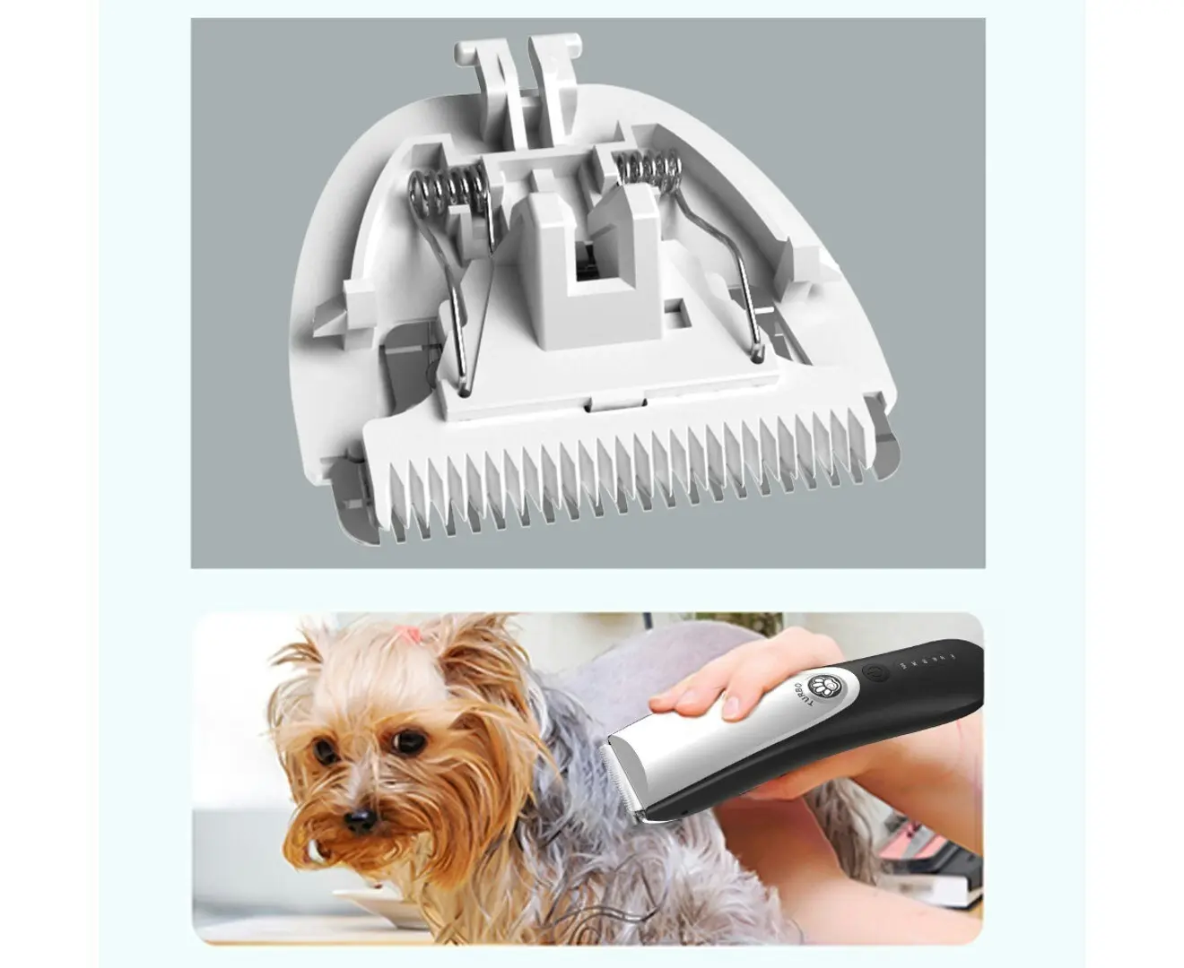 Professional Cordless Pet/Dog Trimmer and Clipper Grooming Kit For Home