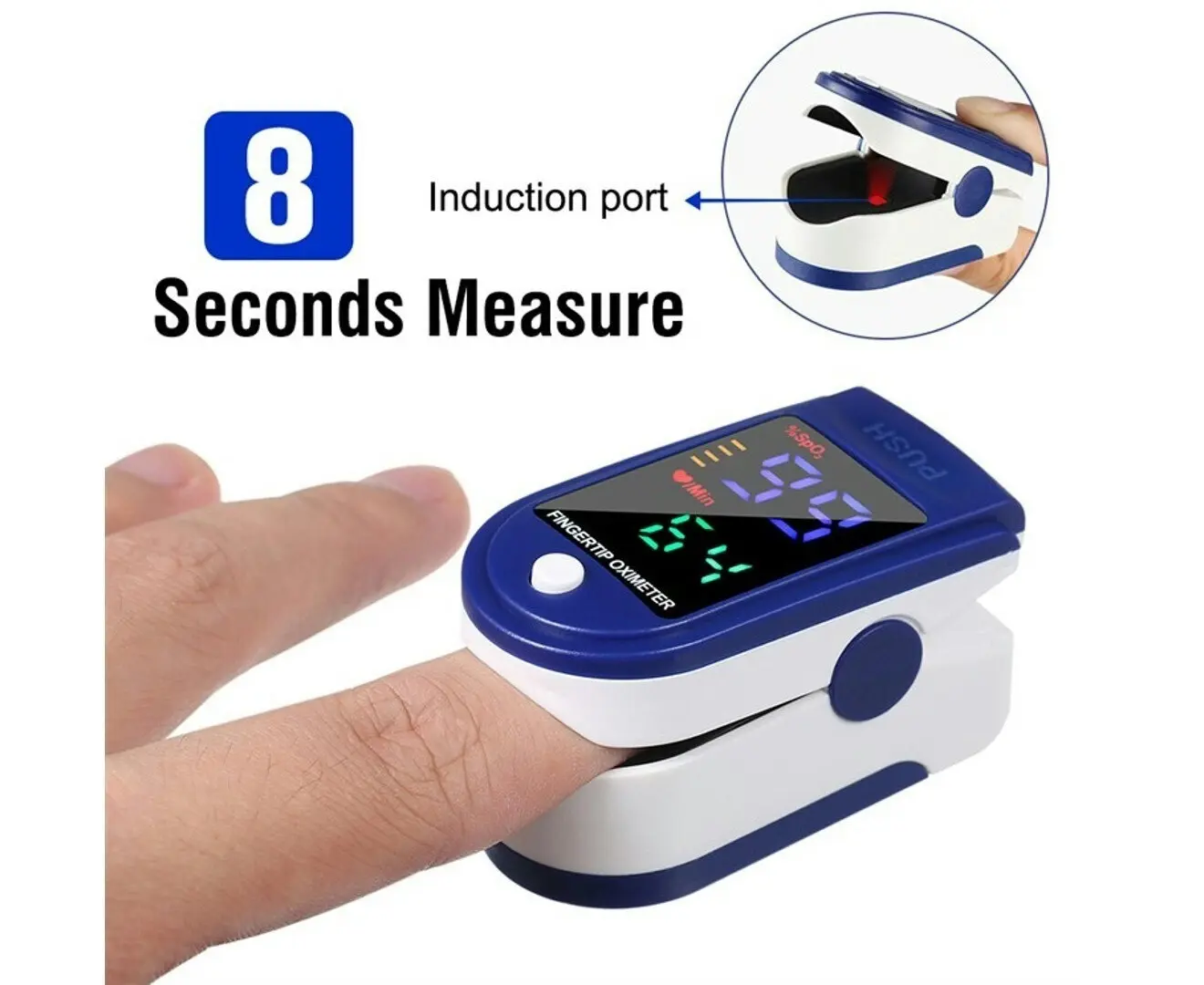 OROMED Fingertip Pulse Oximeter SpO2 Blood Oxygen Monitor