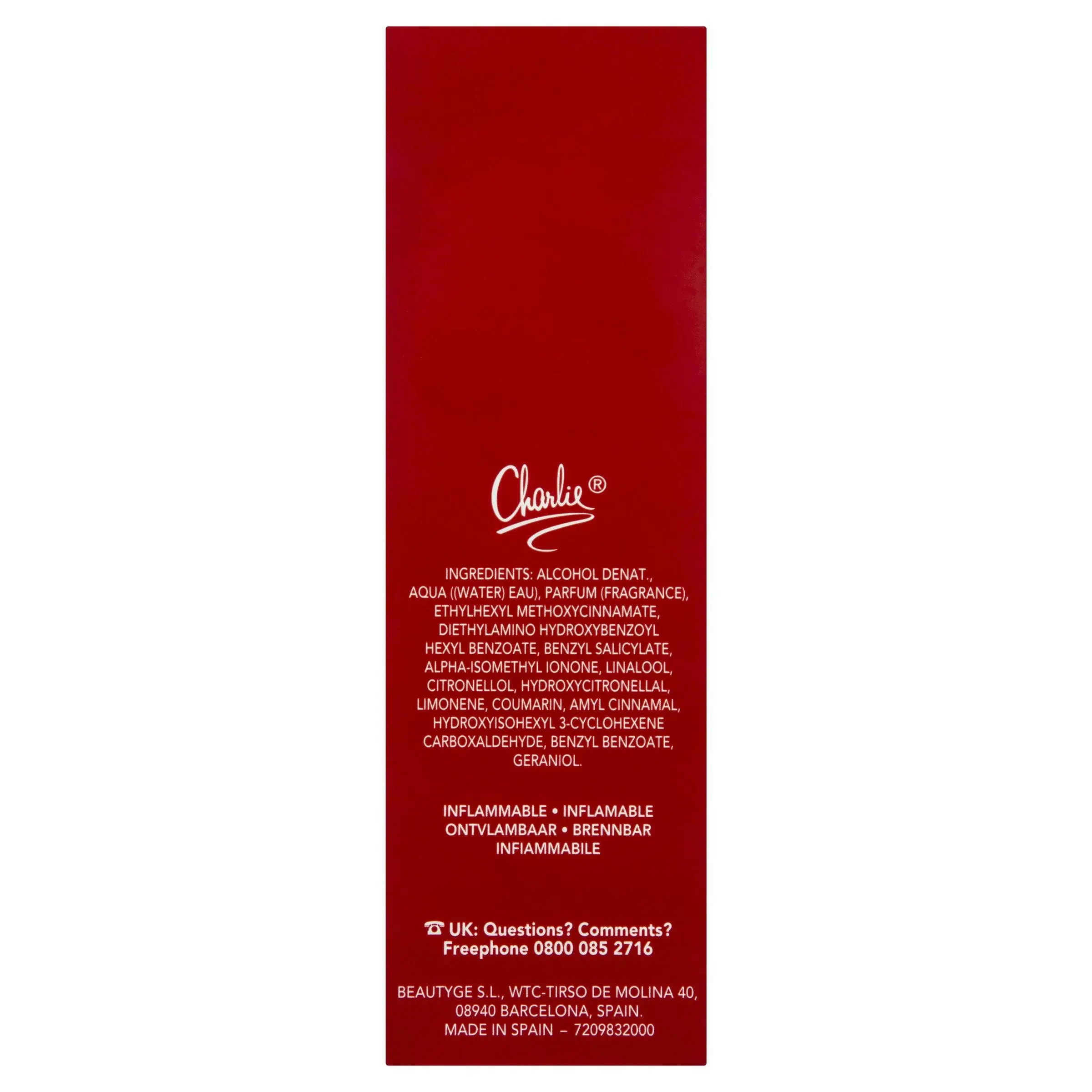 Revlon Charlie Red Eau De Toilette 100mL