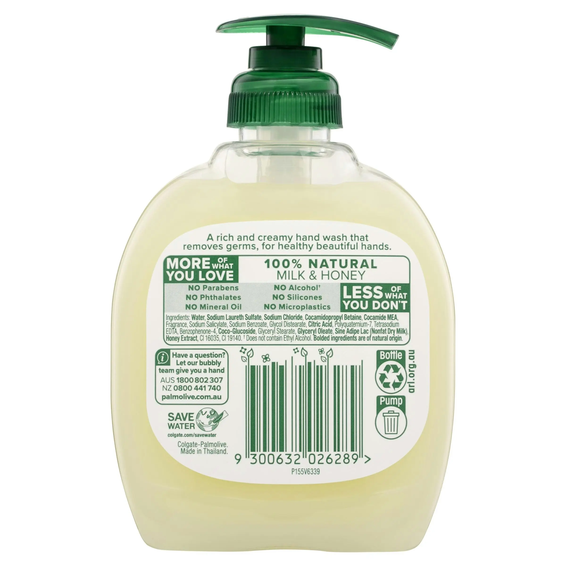 Palmolive Naturals Milk and Honey Hand Wash 250mL