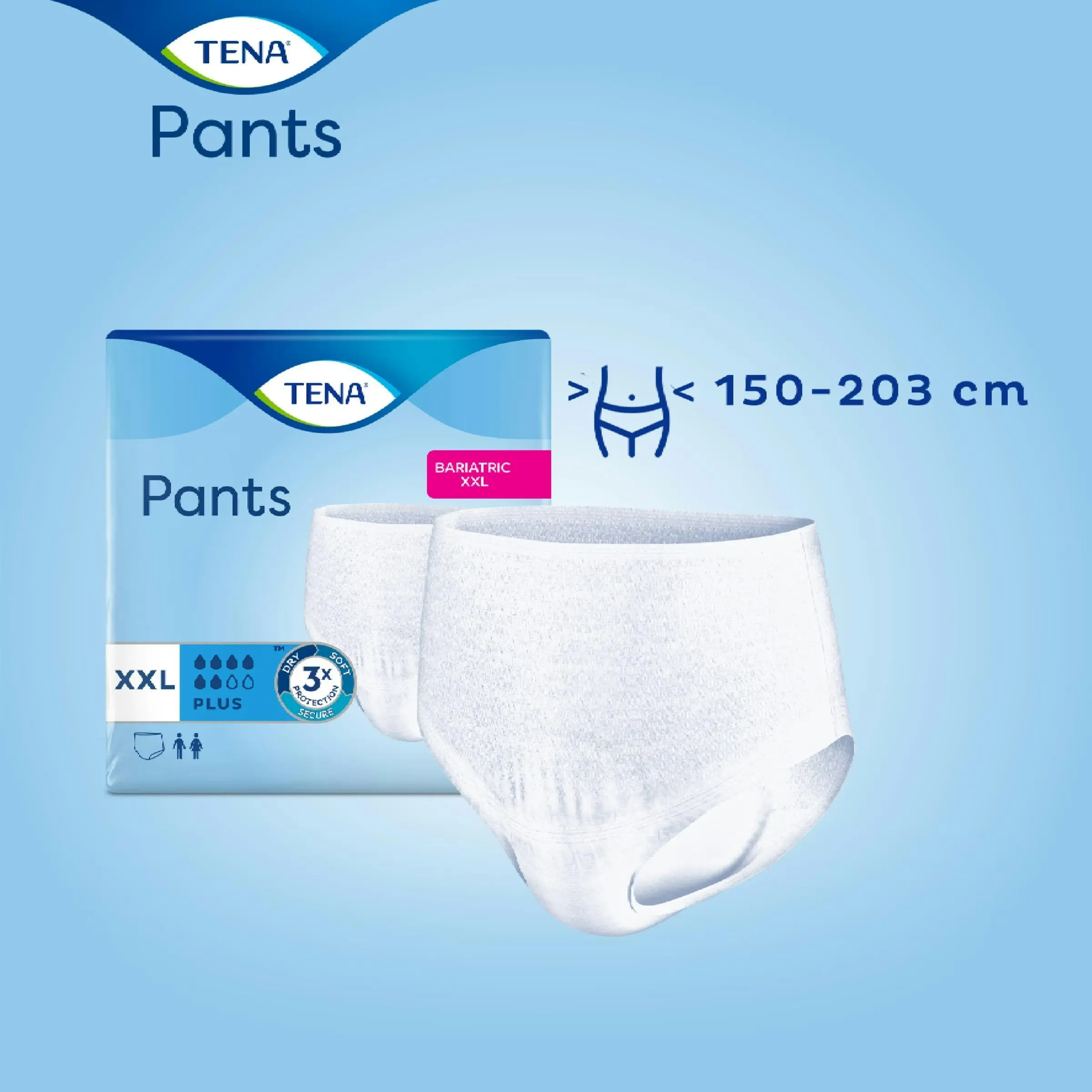 TENA Pants Plus XX-Large 12 Pack