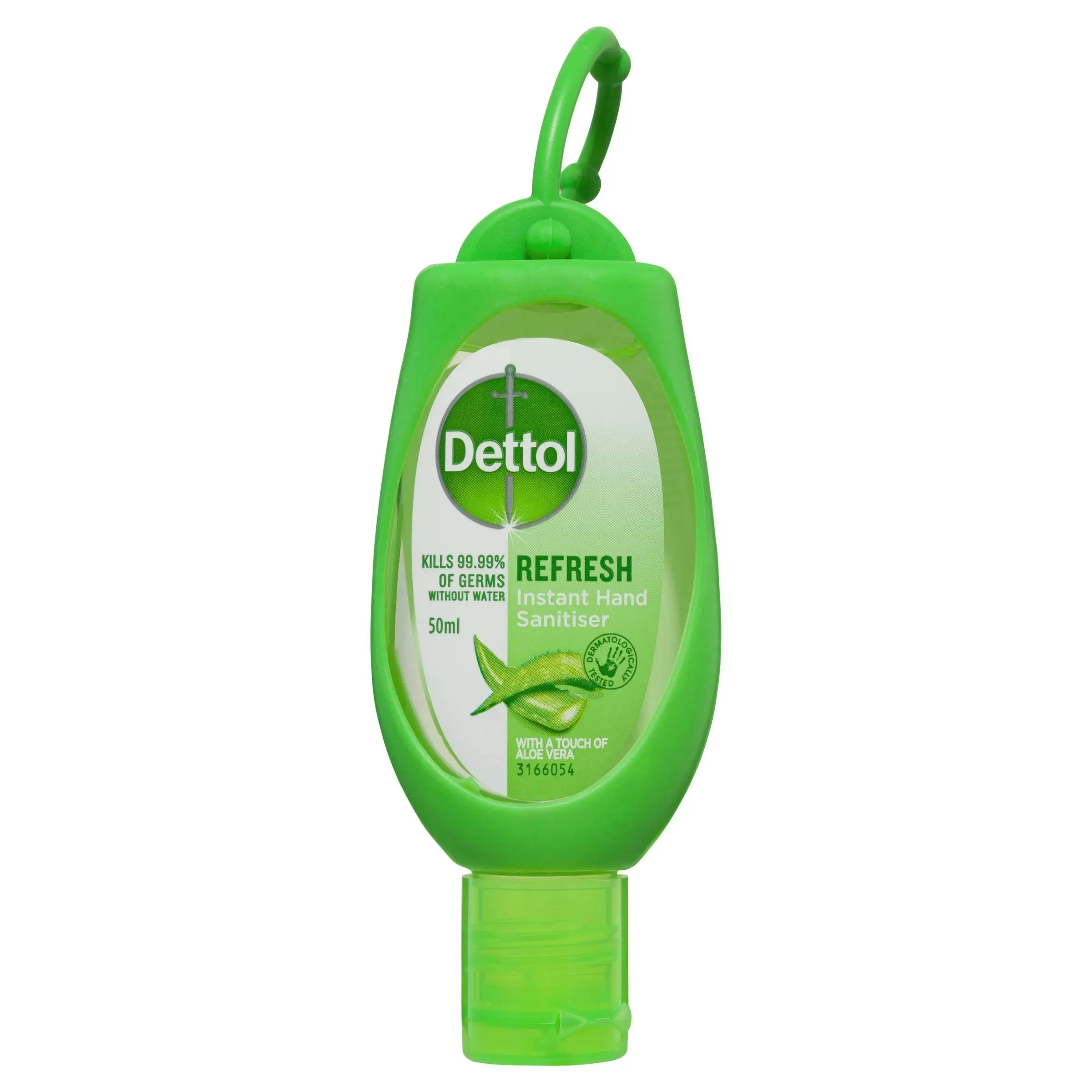 Dettol Healthy Touch Liquid Antibacterial Instant Hand Sanitiser Refresh Green Clip 50mL