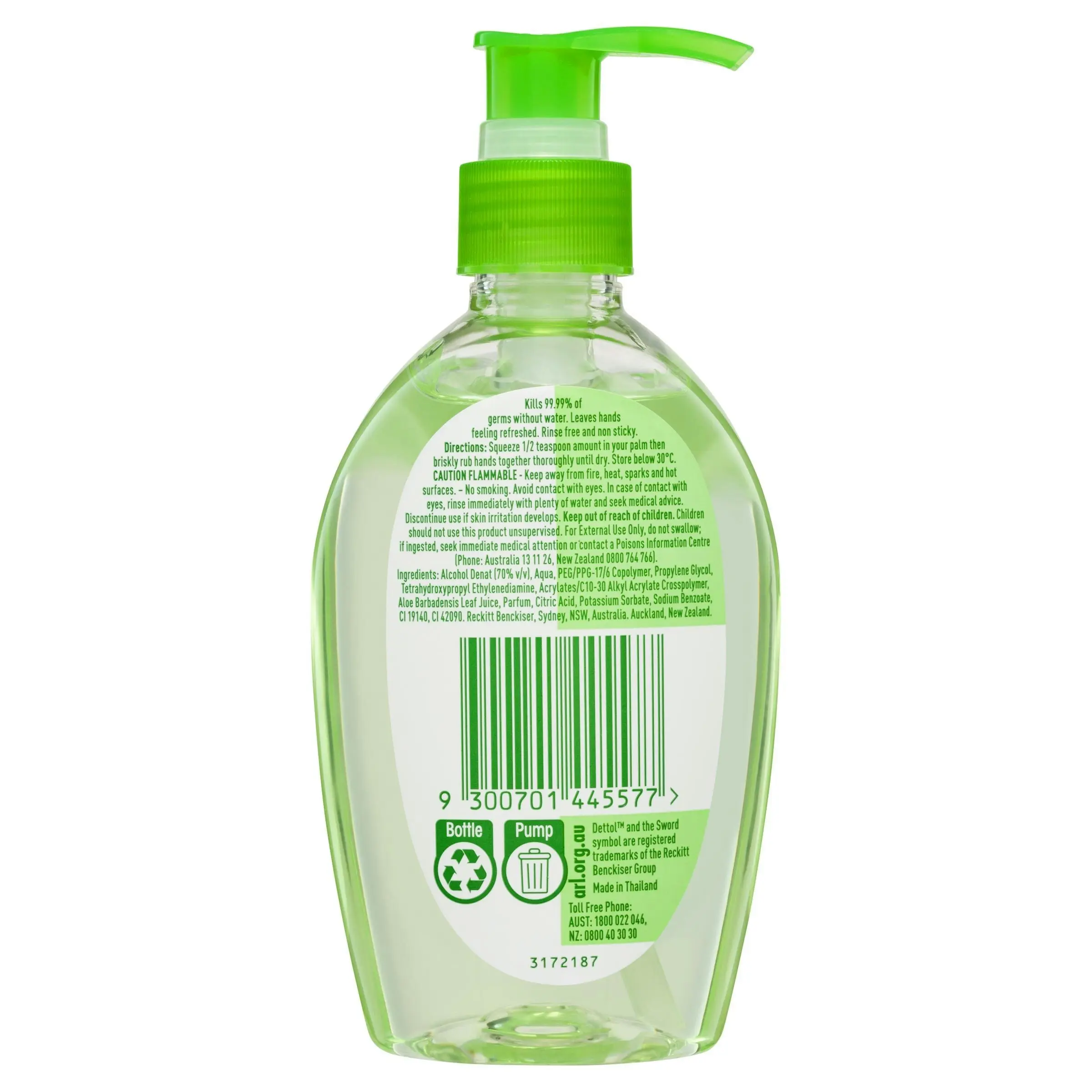 Dettol Healthy Touch Liquid Antibacterial Instant Hand Sanitiser Refresh 200mL