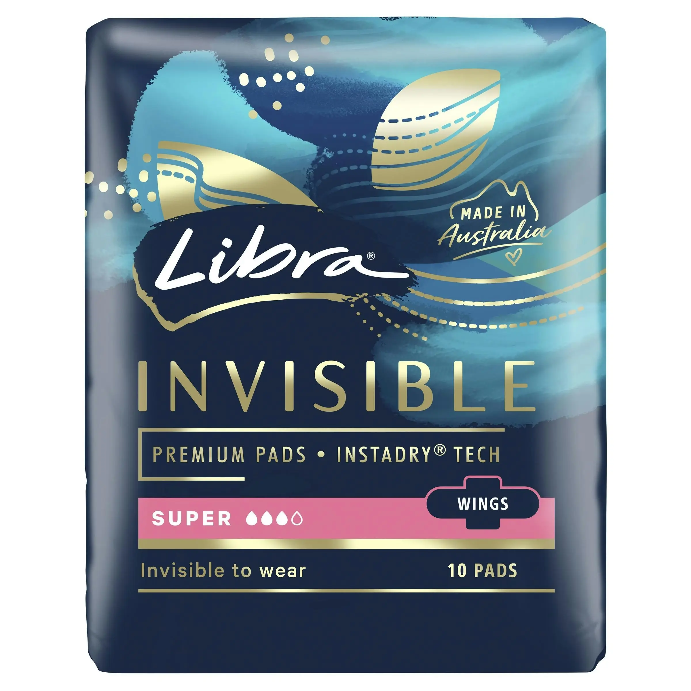 Libra Invisible Wing Super 10 Pack