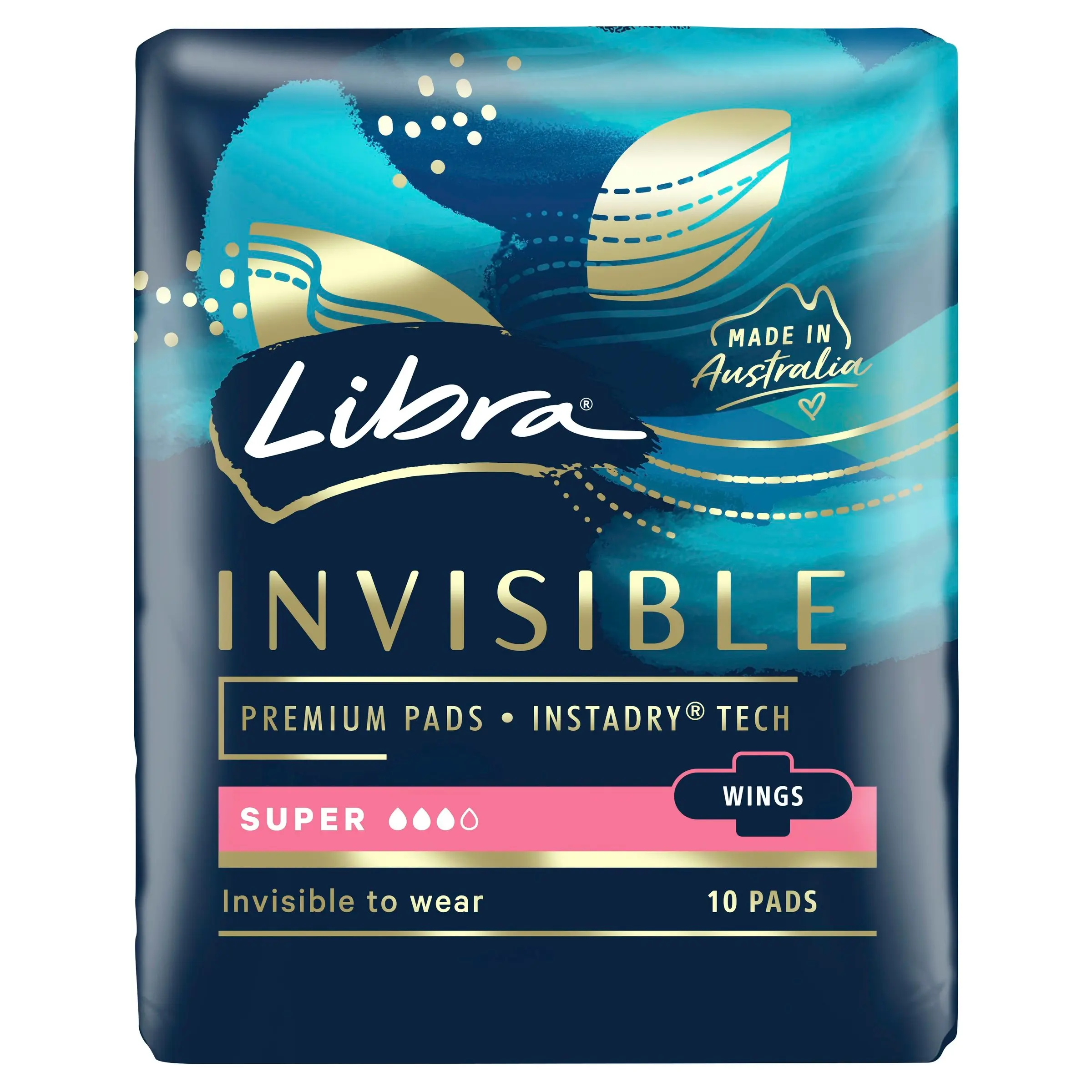 Libra Invisible Wing Super 10 Pack