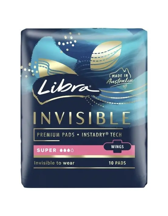 Libra Invisible Wing Super 10 Pack