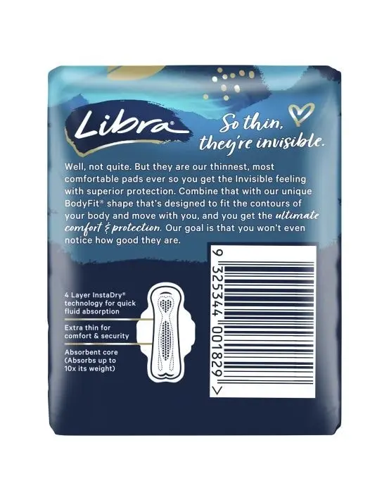 Libra Invisible Wing Super 10 Pack