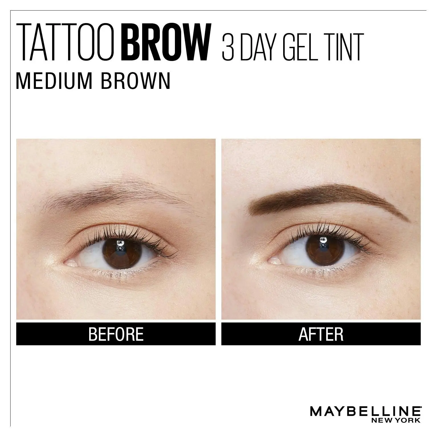 Maybelline Tattoo Brow 3 Day Eyebrow Gel Tint Medium Brown