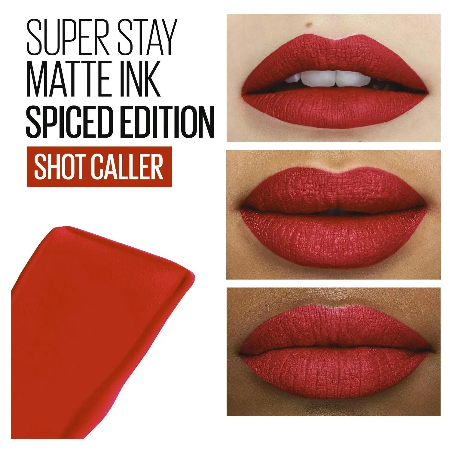 Maybelline Superstay Matte Ink Liquid Lipstick Spiced Up 290 Shot Caller 5mL